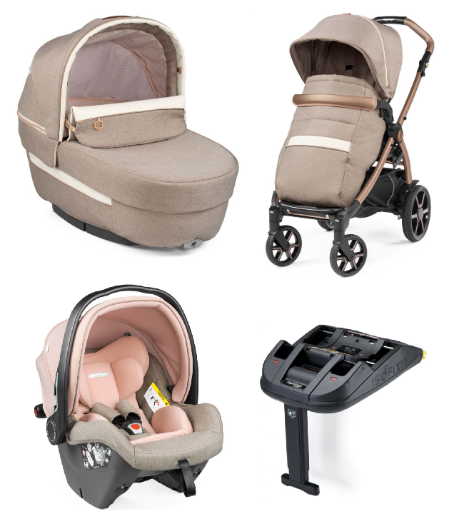 Peg-Perego Book Mon Amour + Isofix bāze Детская коляска 3в1