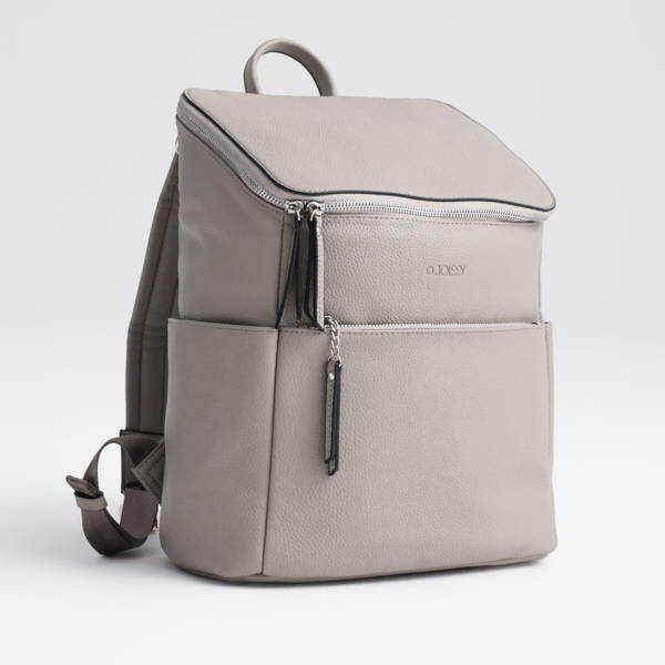 Ratiņu soma - mugursoma Joissy Roomy Stone Grey