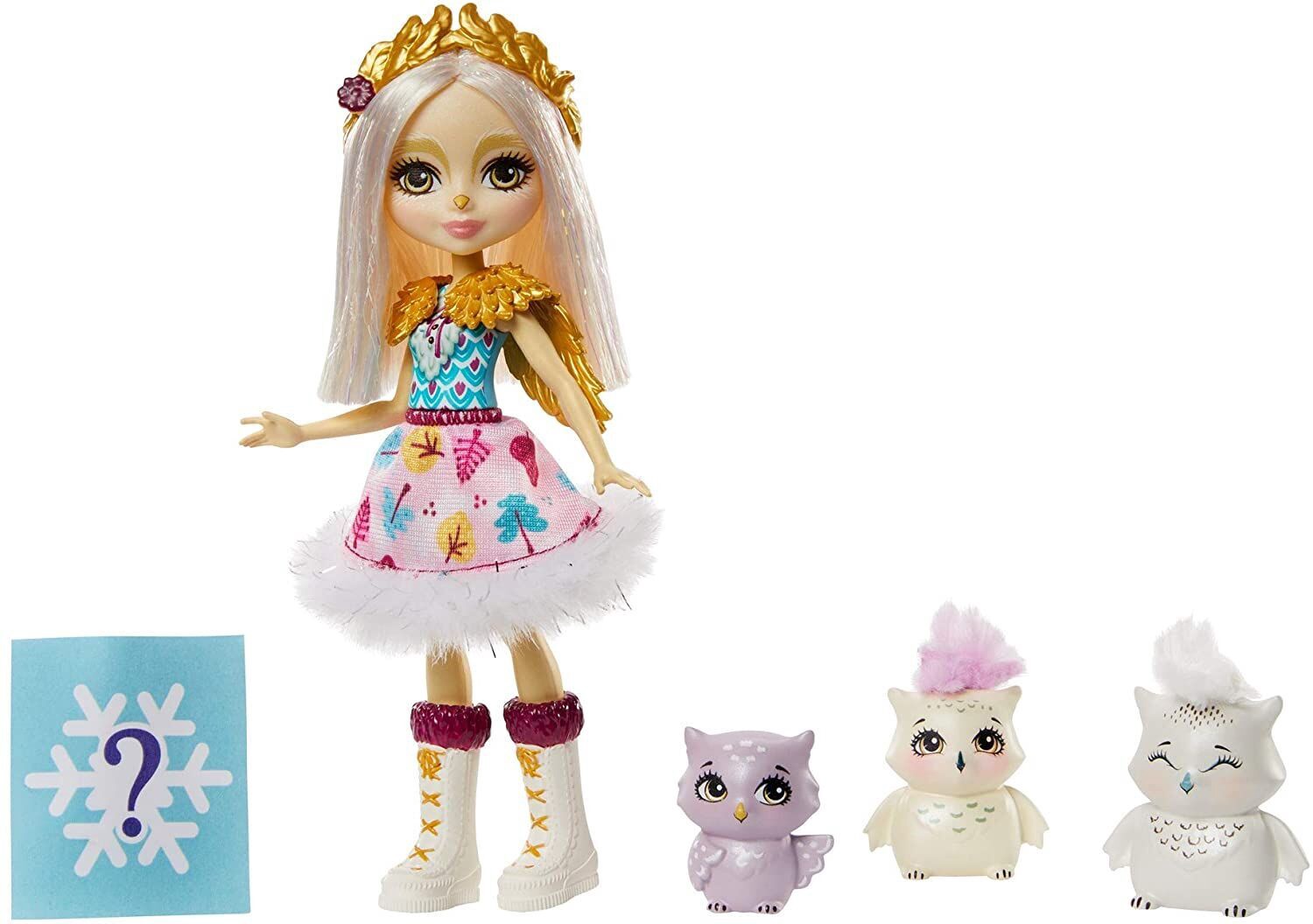 Royal Enchantimals Snow Owl Family lelle ar dzīvniekiem GJX46