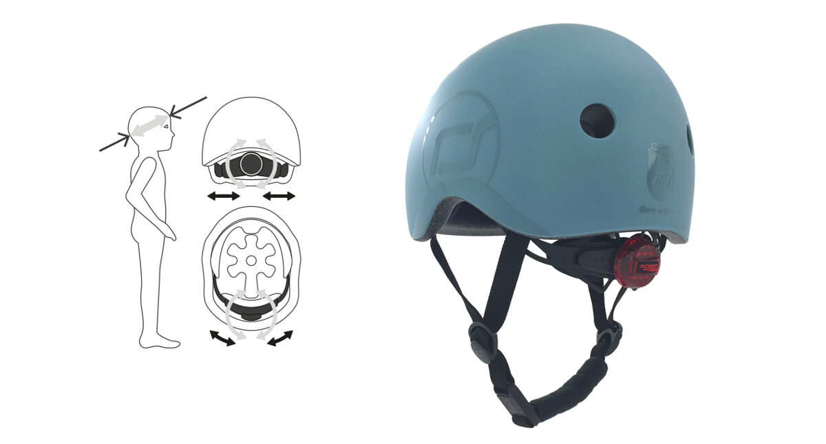 Scoot & Ride Blueberry регулируемый шлем для детей (45-51)