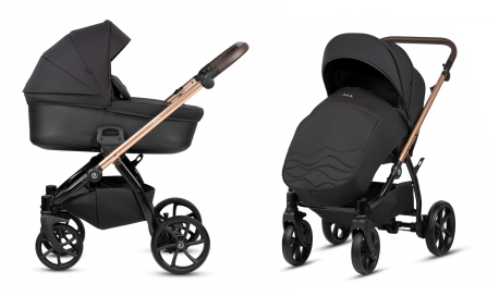 Tutis Leo Black 201 Bērnu rati 3in1