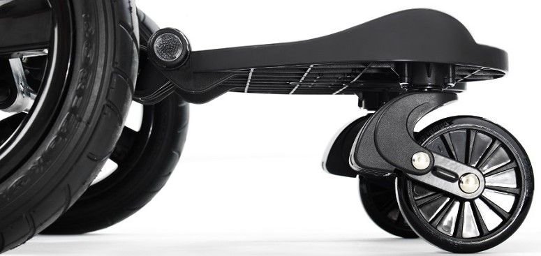 Universālā platforma otrajam bērnam ratiem Bumprider Black/red