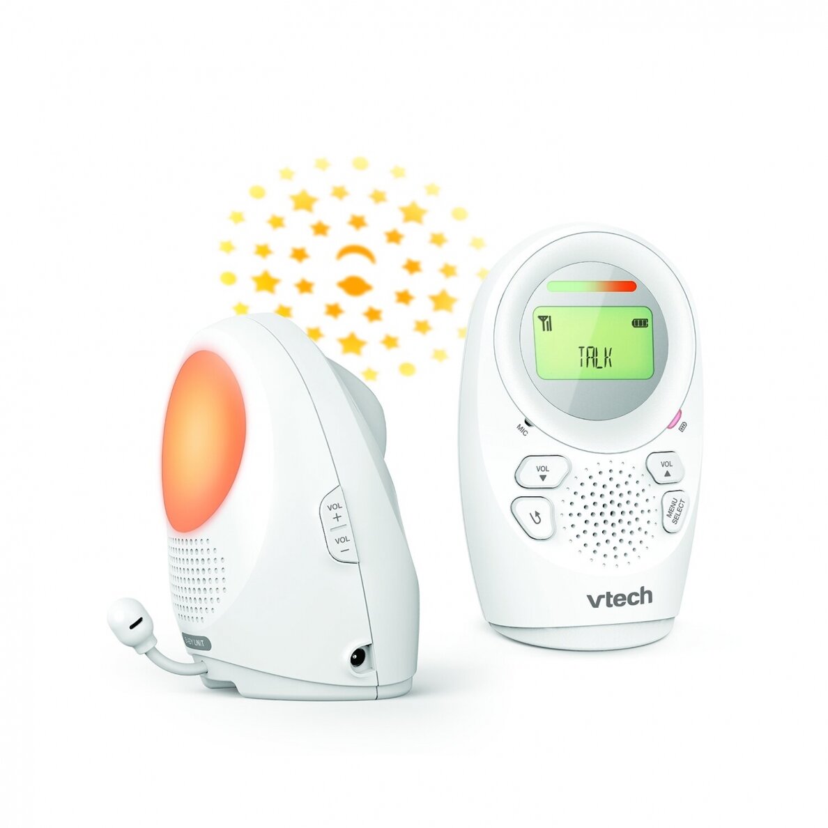 Vtech DM1212 Mobilā Audio aukle Naktslampa Projektors