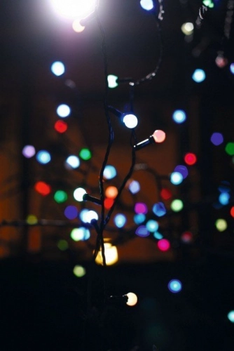 Ziemassvētku virtene Burbuļi 2022 Multicolor 200 LED 17 m