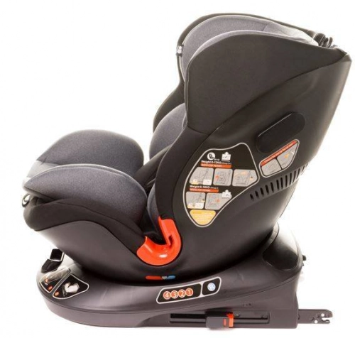 4BABY SPACE-FIX XXI 360 Grey Bērnu autosēdeklis 0-36 kg