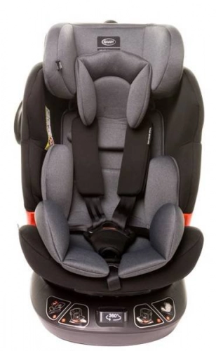 4BABY SPACE-FIX XXI 360 Grey Bērnu autosēdeklis 0-36 kg