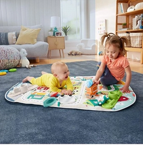 Развивающий коврик с бортиками Fisher Price Happy City GJD41