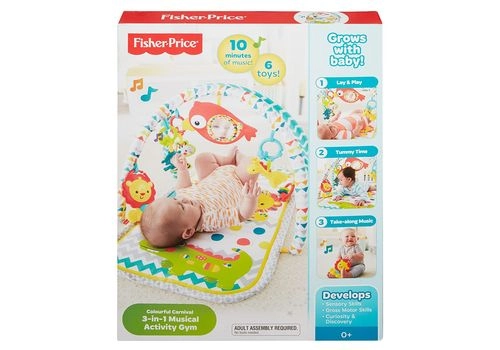 Развивающий коврик Fisher Price Colourful Carnival 3in1 Musical Activity Gym DPX75