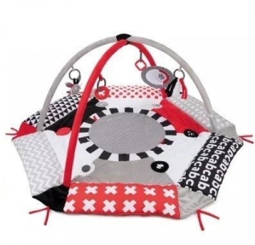Развивающий коврик-манеж с бортиками Canpol Babies Sensory Toys 3 в 1