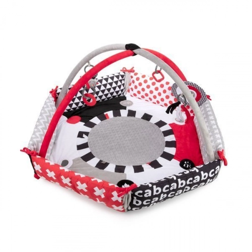 Развивающий коврик-манеж с бортиками Canpol Babies Sensory Toys 3 в 1