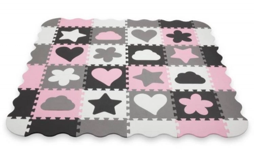 Развивающий коврик Пазл Kidwell Happy Love 30x30 см из 36 элементов