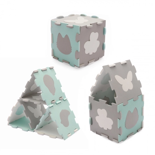 Развивающий коврик Пазл Kinderkraft Luno Mint 31x31 см из 30 элементов