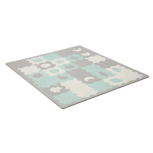 Развивающий коврик Пазл Kinderkraft Luno Mint 31x31 см из 30 элементов