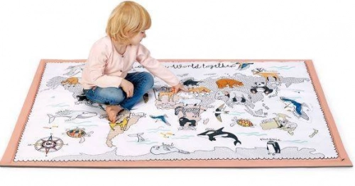 Aktivitātes paklājs-telts Kinderkraft Tippy 3in1 Educational Mat