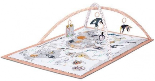 Aktivitātes paklājs-telts Kinderkraft Tippy 3in1 Educational Mat