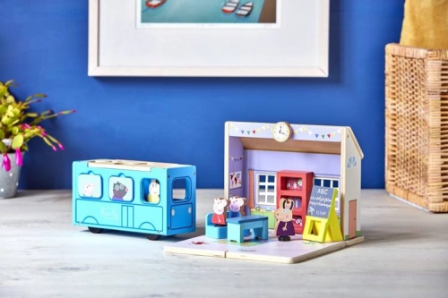 Развивающая игрушка-сортер Школьный автобус Свинки Пеппы Peppa Pig Wooden School Bus