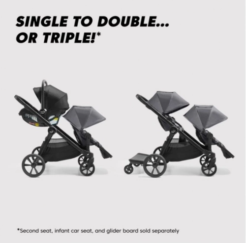 Baby Jogger City Select 2 Tencel Lunar Black Прогулочная коляска