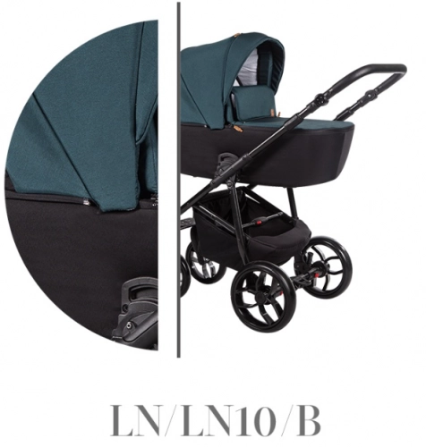 Baby Merc La Noche LNL/LN10/B Bērnu rati 2in1