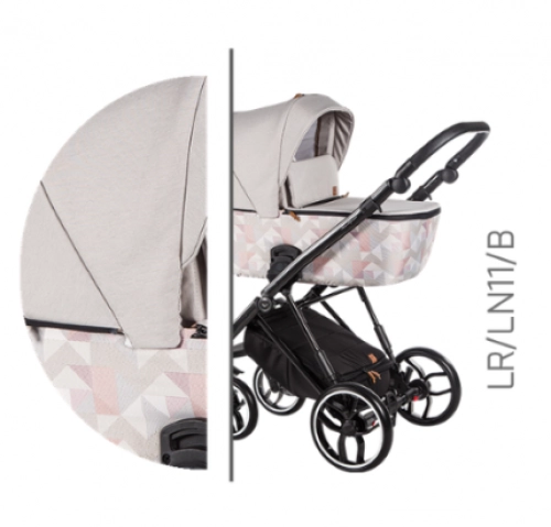 Baby Merc La Rosa LRL/LN11/B Bērnu rati 2in1