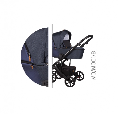 Baby Merc Mosca MO/MO01/B Bērnu rati 2in1