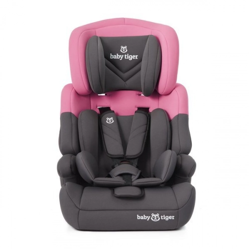 Baby Tiger Mali Grey pink Bērnu autosēdeklis 9-36 kg