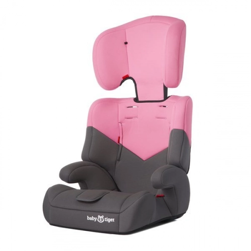 Baby Tiger Mali Grey pink Bērnu autosēdeklis 9-36 kg