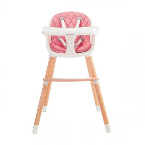 Baby Tiger Tini 2in1 Pink Barošanas krēsliņš
