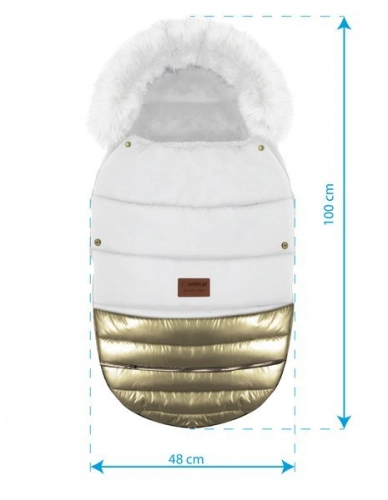 Babyactive Glossy White Rose Gold DS_06 Спальный мешок Сумка