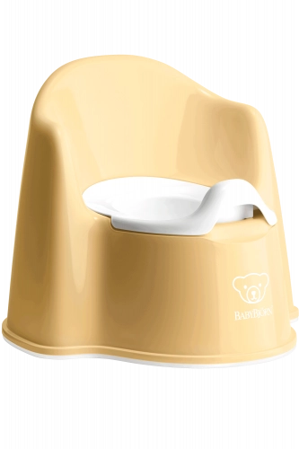BABYBJORN POTTY CHAIR Bērnu podiņš-krēsls Powder yellow/ white 055266