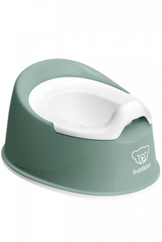 BABYBJORN SMART POTTY Детский горшок Deep green/ white 051268