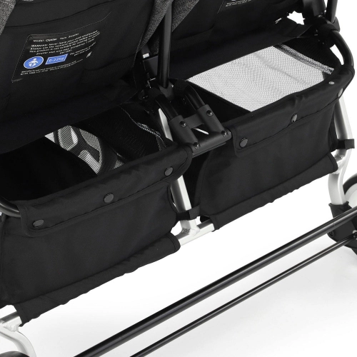 BabyStyle Oyster Twin Grey Dvīņu ratiņi