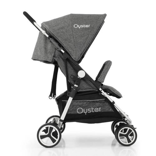 BabyStyle Oyster Twin Grey Dvīņu ratiņi