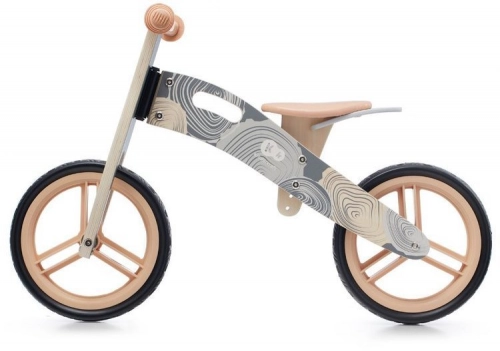Беговел с деревянной рамой Kinderkraft Runner Nature Grey