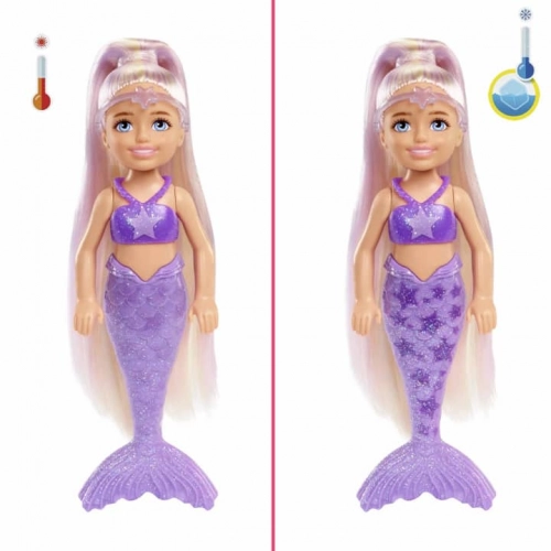 Barbie Color Reveal Chelsea Rainbow Mermaid кукла HCC75
