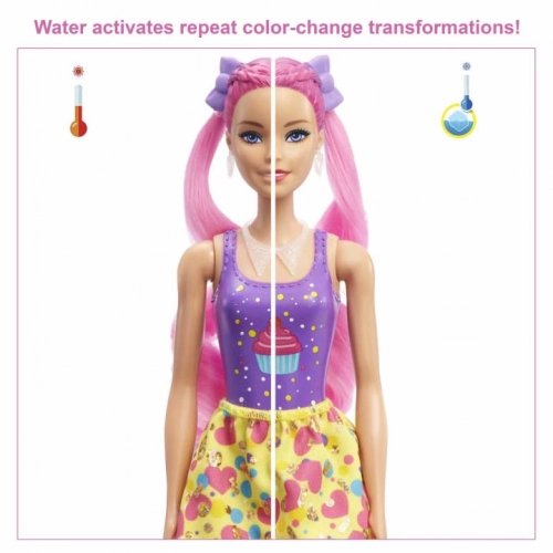 Barbie Color Reveal Hair Feature Playset lelle HBG38-2