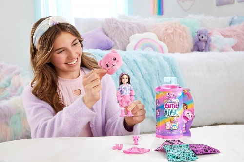 Barbie Cutie Reveal Cosy Cute Tees Series Chelsea Teddy HKR19 Kукла