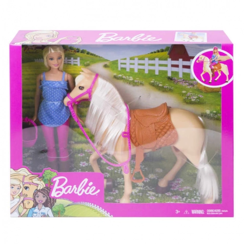Barbie Doll & Horse кукла с лошадью FXH13