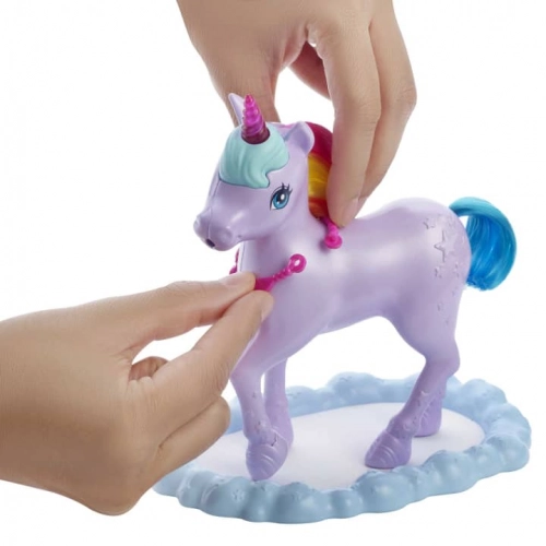 Barbie Dreamtopia Feature Pet Nurturing Playset кукла с единорогом GTG01