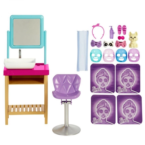 Barbie Sparkle Mask Spa Day Playset Spa salons HCM82