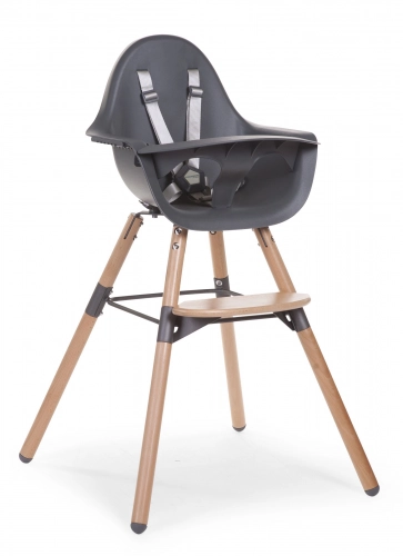 Barošanas krēsls 2in1 Childhome Evolu 2 Natural anthracite