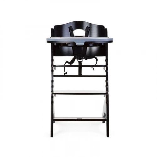 Barošanas krēsls CHILDHOME Lambda 2 Baby Grow Chair black + Tray Cover