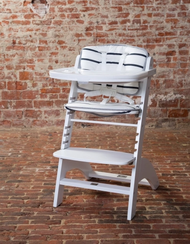 Barošanas krēsls CHILDHOME Lambda 2 Baby Grow Chair white + Tray Cover