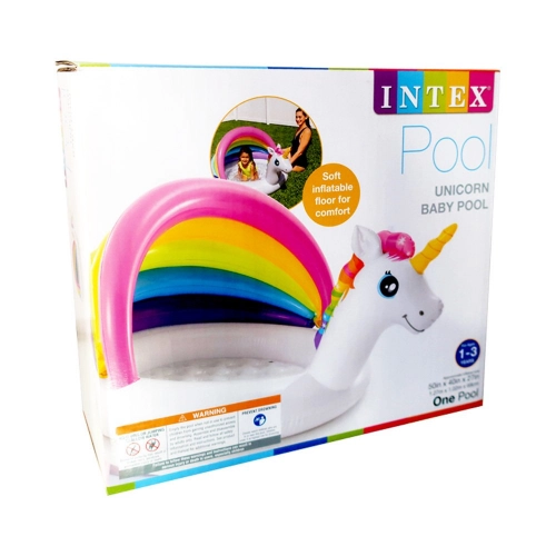 Baseins ar jumtiņu bērniem Piepūšamais Intex Unicorn 57113