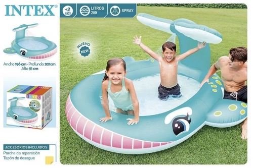 Бассейн детский Надувной Кит Intex 57440