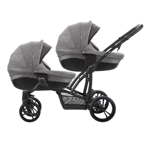 Bebetto 42 For2 grey LJ 195 Детская коляска 2в1