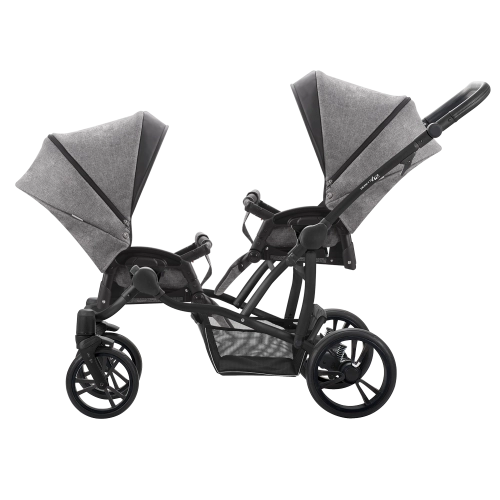Bebetto 42 For2 grey LJ 195 Детская коляска 2в1