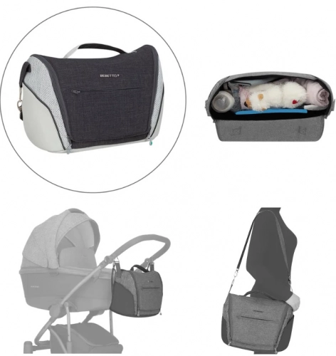 Bebetto Bresso Grey 22 Bērnu rati 2in1