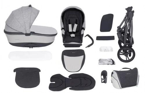 Bebetto Bresso Grey 22 Bērnu rati 2in1