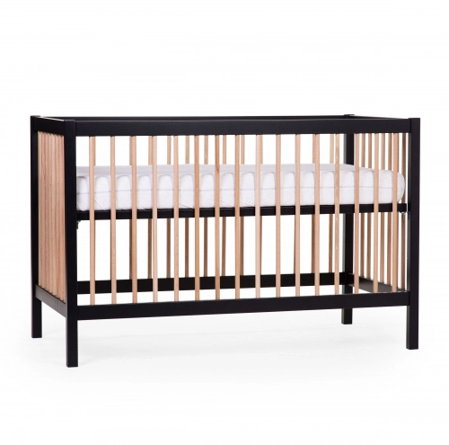 Детская кроватка 60x120 см Childhome Cot 97 Black Natural