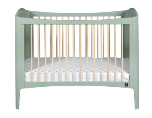 Bērnu gulta ar noņemamu sānu TROLL COT WAVE Green/Natural
